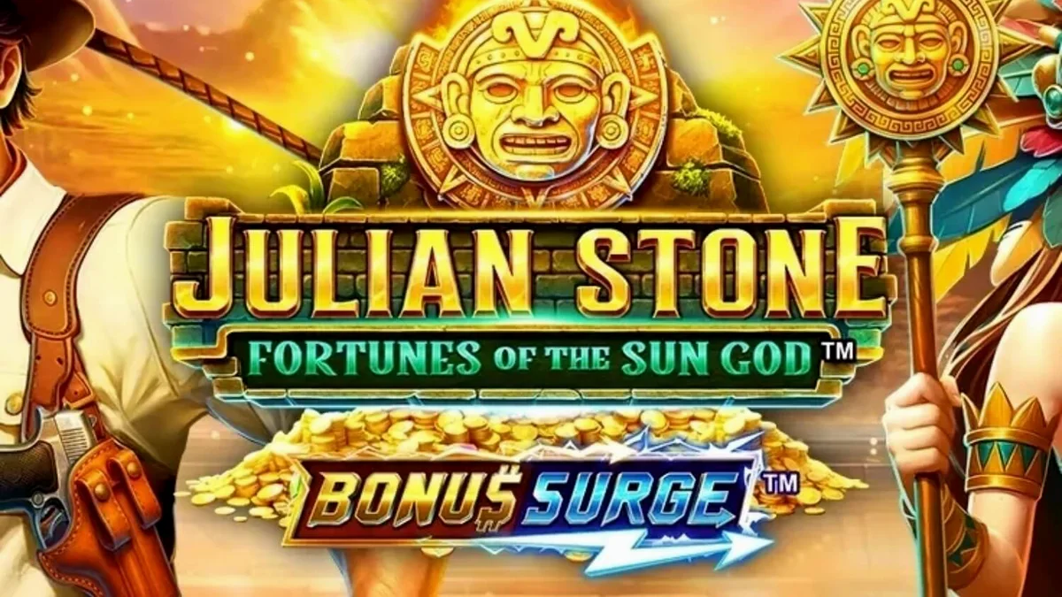 Julian Stone: Fortunes of the Sun God slot machine adventure theme